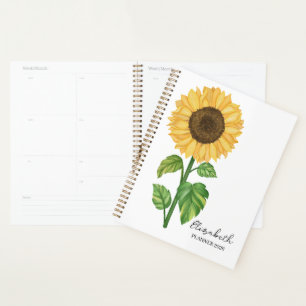 Agenda Girassol Aquarela