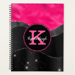 Agenda Girassol Cinza Negra Negra Ondas Rosa Quentes Nome