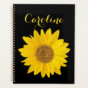 Agenda Girassol com nome personalizado