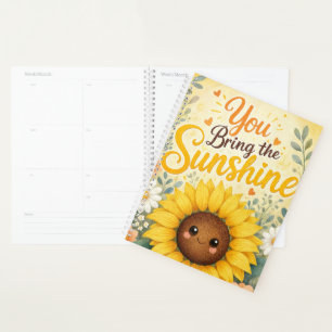 Agenda Girassol: Você Traz o Brilho do Sol