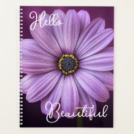 Agenda Girly Hello Linda Cotação Lavanda Daisy Flower