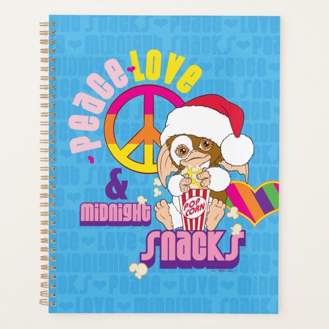 Agenda Gizmo | Peace Love & Midnight Snacks (Frente)