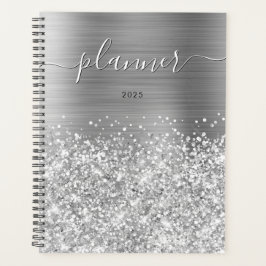 Agenda Glamour Prateado Espelhante 2025