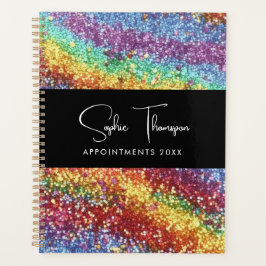 Agenda Glitter arco-íris 2024