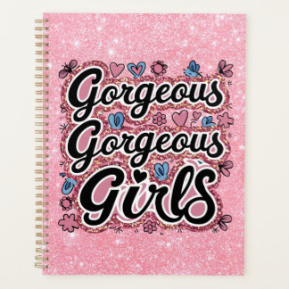 Agenda Glitter belo rabisco de garotas