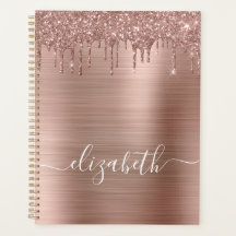 Glitter de Discagem Dourada de rosa Personalizado