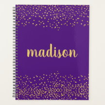 Glitter Dourado Confetti | Roxo personalizado