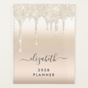 Agenda Glitter Drives Dourados Personalizados