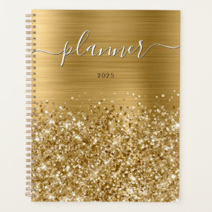 Agenda Glittery Dourado Glam 2025
