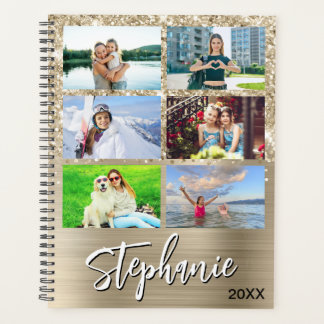 Agenda Glittery Pale Gold Glam 14 Photo Collage