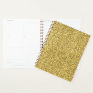 Agenda Glitzy Dourado