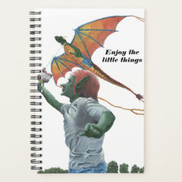 Agenda Goblin Child Voando Dragão Kite Fantasy Planner