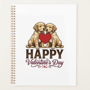 Agenda Golden Retriever Feliz Dia dos Namorados