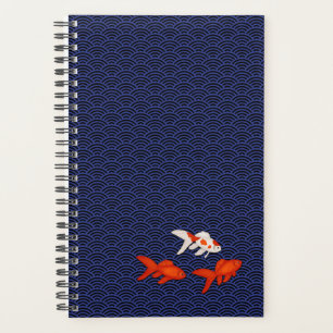 Agenda Goldfish sobre o padrão Seigaiha - japonês perso