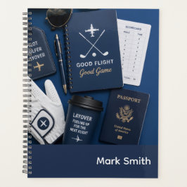 Agenda Golf Pilot themed with plane on blue
