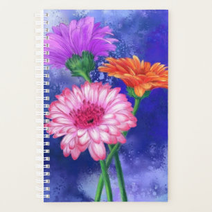 Agenda Gorgeous Three Color Gerberas - Desenho De Arte Mi