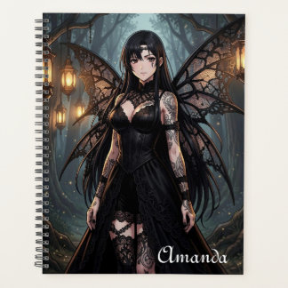Agenda Gothic Anime Fairy Girl in Enchanted Forest