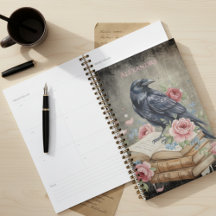 Gótico Corvo Dark Academia Floral