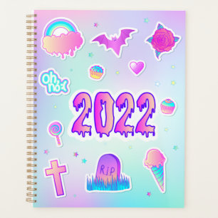 Agenda Gótico Kawaii Cute Pastel 2022