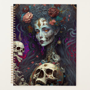 Agenda Gótico Skull Zombie Mulher Gótica