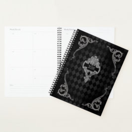 Agenda Gótico Steampunk Monograma