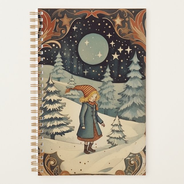 Agenda Gouache Vintage Retro Christmas (Frente)