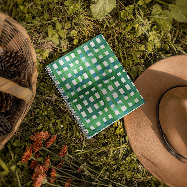 Agenda Grade de aquarela - verde (Criador carregado)