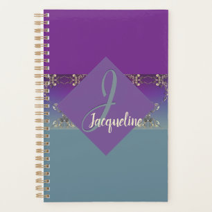 Agenda Gradiente Azul Roxo, tal como Fabergè   