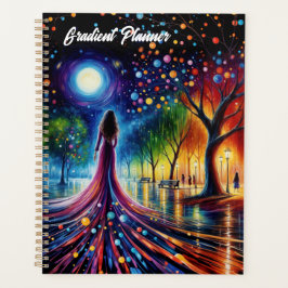 Agenda Gradiente de fantasia de sonho colorido abstrato