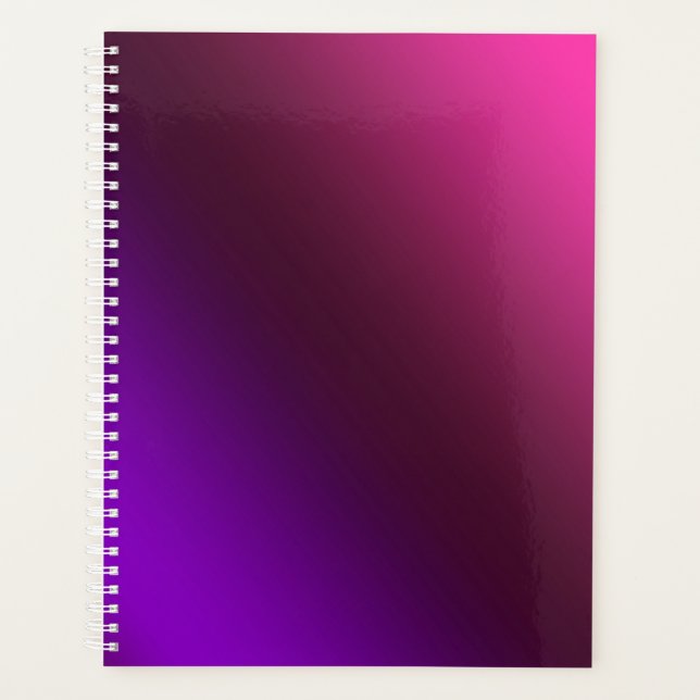 Agenda Gradiente, roxo-rosa (Frente)