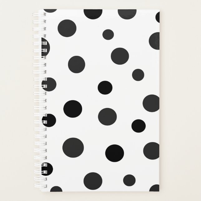 Agenda Grandes Bolinhas em branco (Frente)