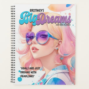 Agenda Grandes Sonhos Estilo de Revista Menina Bonita