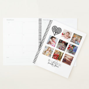 Agenda Grandma Loves Her Family Tree Photo Collage Gift
