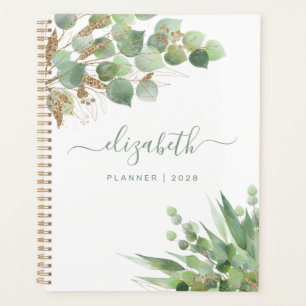 Agenda Granulado Cores Aquáticas Personalizadas Monogram