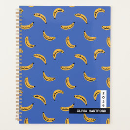 Agenda Graphic bananas - tropical fruit personalized name