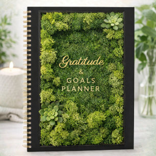 Agenda Gratidão & Metas Musgo Verde Mindfulness