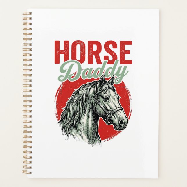 Agenda Grave Vintage de Cavalo Pai (Frente)