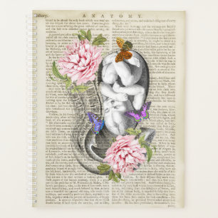 Agenda Gravidez Anatomia Arte Floral