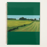 Agenda Green Countryside Landscape<br><div class="desc">Organize your year with this beautiful minimalist landscape spiral planner. The cover features a serene green countryside illustration that brings a sense of calm to your daily scheduling. Perfect for students, professionals, or nature enthusiasts, this planner combines a professional layout with a trendy flat art aesthetic to keep you inspired...</div>