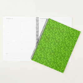 Agenda Green Pixel Pattern Retro 8-Bit Gaming