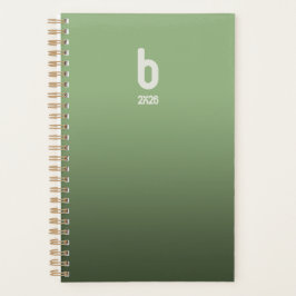 Agenda Green Spiral Planner  – 2026 Breath