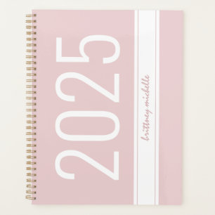 Agenda Greve Simples Cor-de-Rosa Moderna Negrito Personal