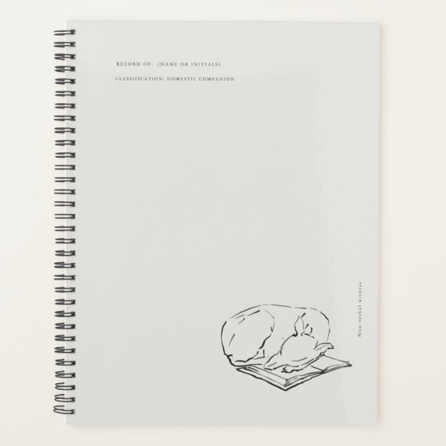 Agenda Greyhound- Naturalist Menagerie Archive  (Frente)