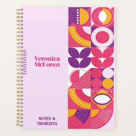 Agenda Groovy Geometry Planner: Faça você personalizado