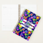 Agenda Groovy Hearts and Flowers<br><div class="desc">* Keep your day / week organized with this custom planner, available in two size options. * Useful stickers are included. * Colorful planner for daily happenings and budget control. * Keep track of spending (Goal is to spend less than monthly income). * Writing down purchases can help maintain a...</div>