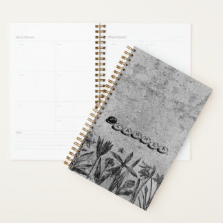 Agenda Grunge Floral Planner Journal