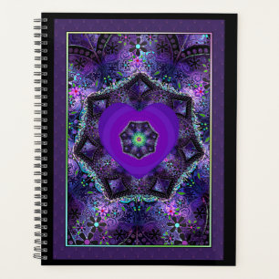 Agenda Guarda-chuva e corações roxos .7