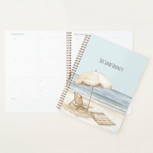 Agenda Guarda-sol Praia Oceano Mar Areia Serenidade