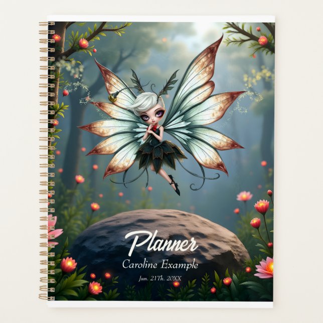 Agenda Guardiã Fada Fofa na Floresta Mágica (Frente)