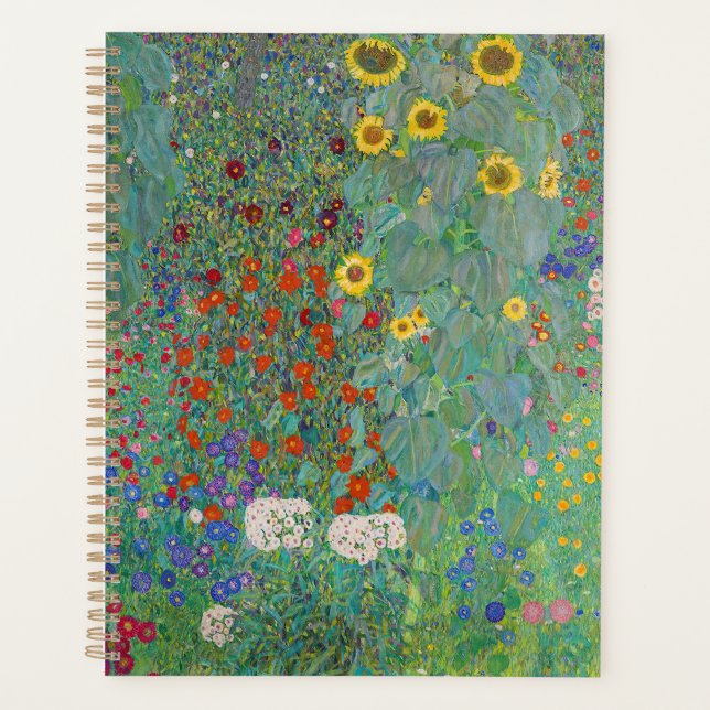 Agenda Gustav Klimt - Jardim do País com Girassóis (Frente)